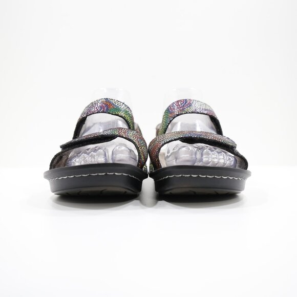 Alegria Verona Multicolor Leather Lightweight Adjustable Flat Sandals - 9/EU 39 - Picture 2 of 7